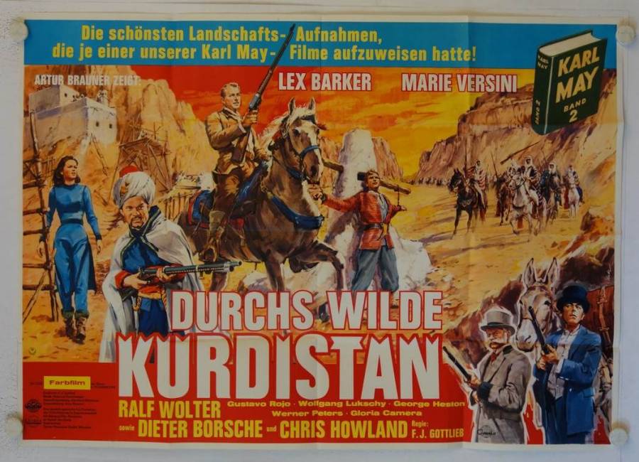 Karl May Durchs wilde Kurdistan originales deutsches A0-Filmplakat